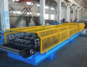 Galvanized Steel Roof Panel Cold Roll Forming Machine with PLC Panasonic
