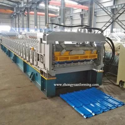 Automatic Step Waved Aluminum Glazed Tile Roof Panel Forming Making Machine Factory Price with ISO9001/Ce/SGS/Soncap