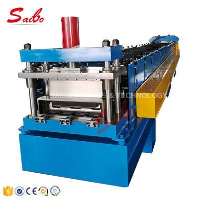 Metal Floor Decking Roll Forming Machine with Hydraulic Post Cutting