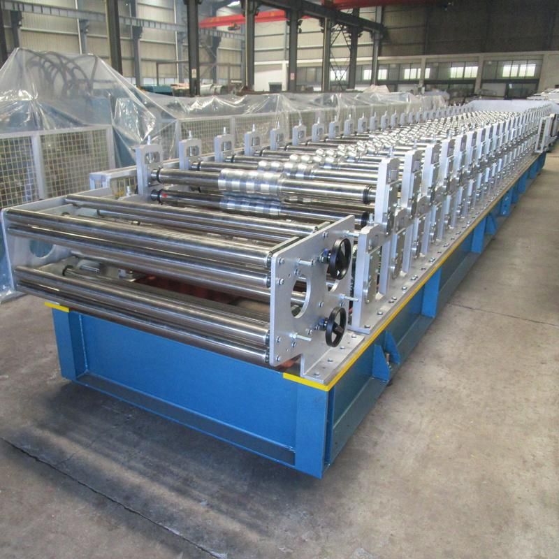 20 Years Experience Customized Self Lock Customized Double Layer Steel Roofing Panel Roll Forming Machine for Sale
