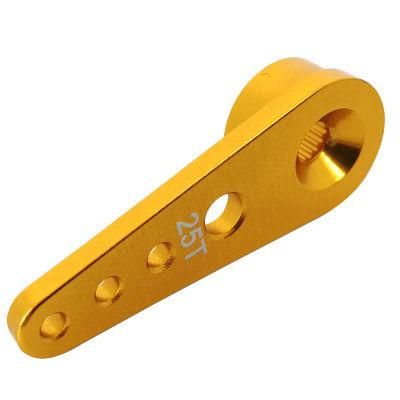 Dongguan Factory Custom Anodized Aluminum CNC Machined 25t Servo Arm for Robot