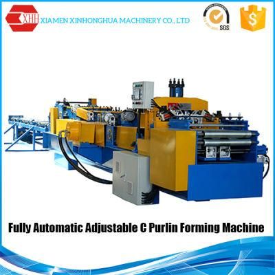 C and Z Full Automatic Adjustment Interchange Purlin Machine for Sale