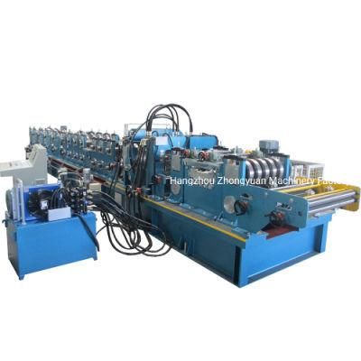 CZ Purlin Interchangeable Roll Forming Machine, C Z Channel Rolling Machine High Quality Machinery Automatic CZ Purlin