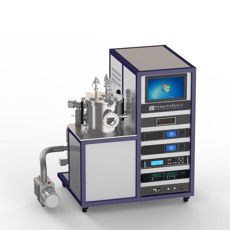 Customized Magnetron Sputtering Coater with 3 Targets for The Preparation of Metal and Non-Metal Films (500W DC&500W RF)