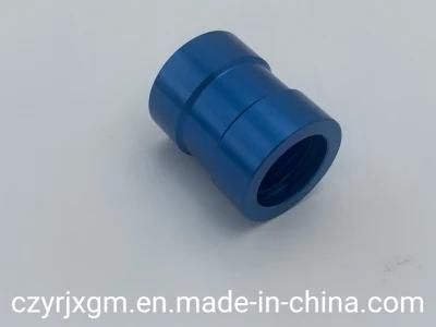 Blue Oxidation Shaft Bush Sleeve Machining Parts by Aluminum