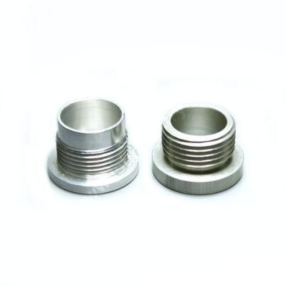 Precision Custom CNC Machined Spare Parts Aluminum Threaded Couplings