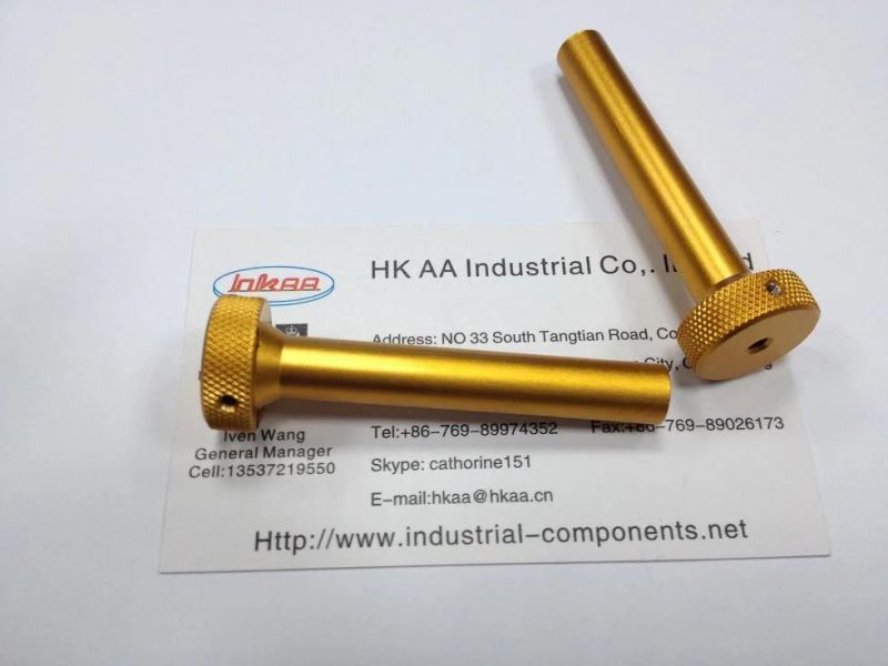 CNC Turning Custom Yellow Zinc Plating 1018 Steel Bushing Sleeve Bolt as Your Design