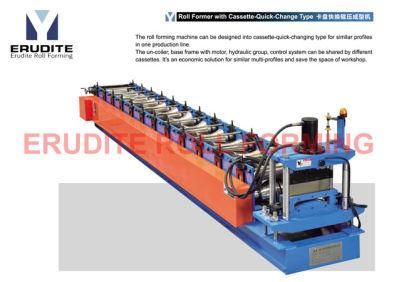 Roll Former with Cassette-Quick-Change Type