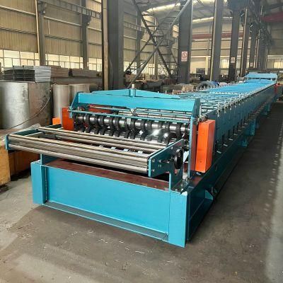 Profiled Steel Sheet Floor Deck Panel Roll Forming Machine with PLC Control System