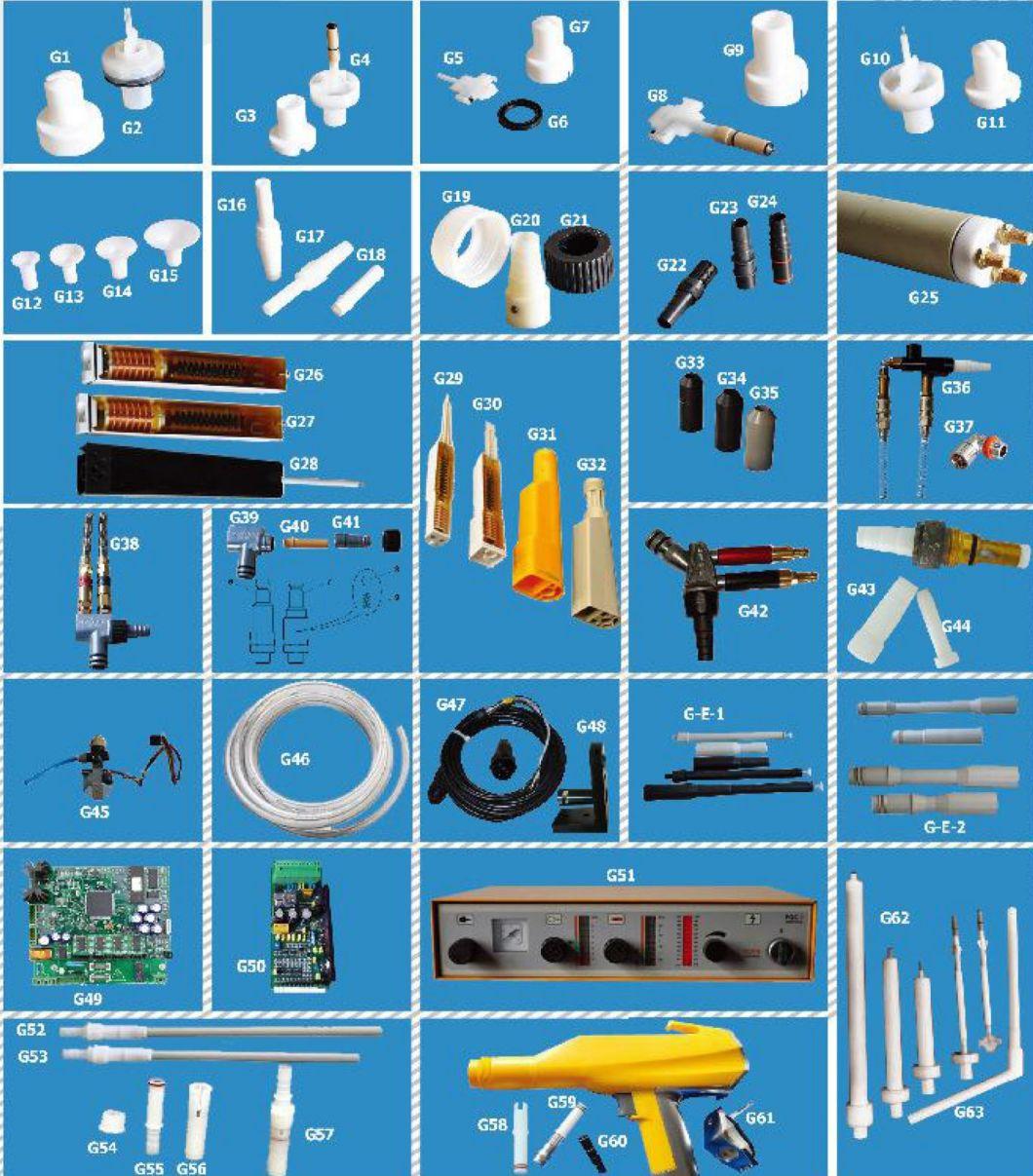 1000047 Powder Coating Gun Flat Jet Nozzle Set (non OEM part- compatible with certain gema products)