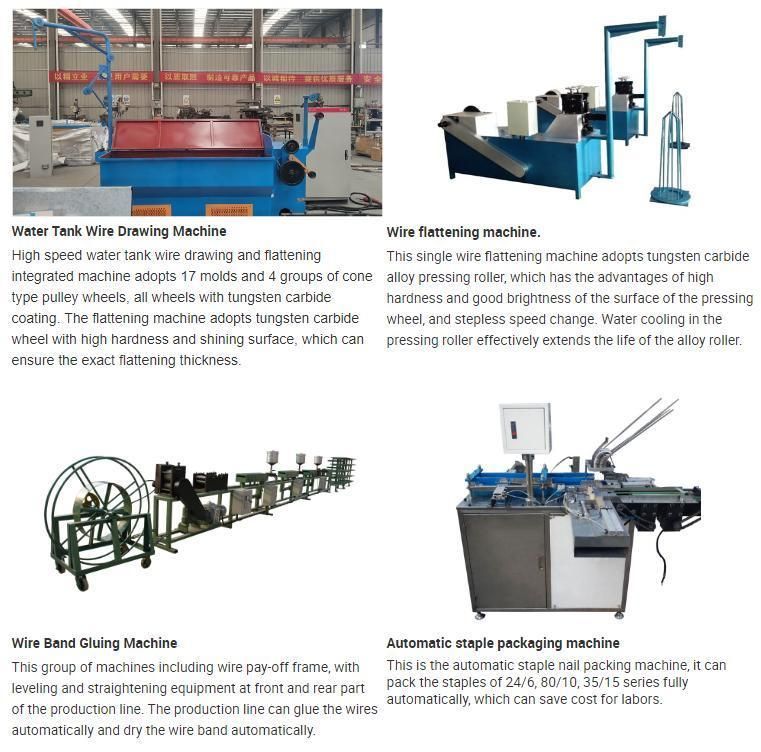 Office Use Staple Pin Making Machine Staple Nail Production Line
