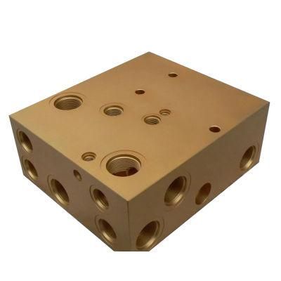 CNC Milling Aluminum Alloy Manifold Blocks Pneumatic Valve