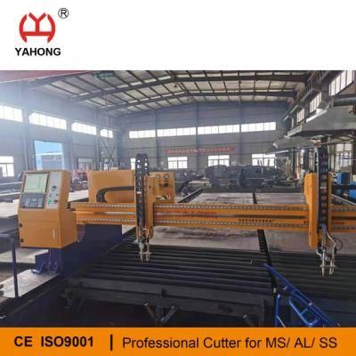 4000-12000mm CNC Gas Cutting Machine Plasma Cut with Two Gas Torch Save Time