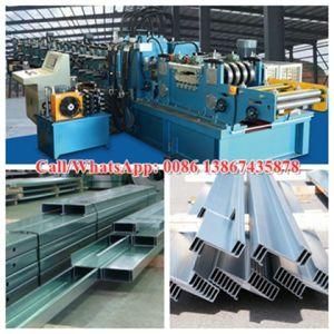 Galvanized Steel C &amp; Z Profile Section Purlin Sheet Cold Roll Forming Machine with Automatic Interchangeable Metal Rollformer System