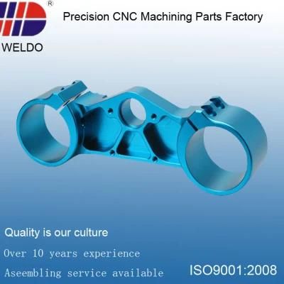 Small MOQ Blue Anodize Precision Aluminum Machining CNC Parts