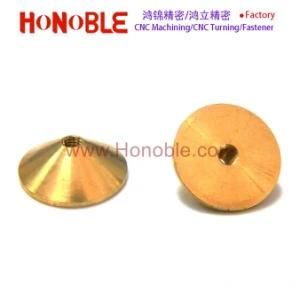 CNC Turning/Drilling Brass Circular Cone Threaded Part