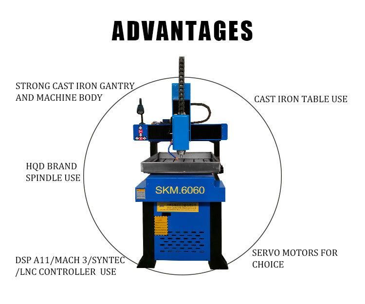 Factory Outlet Skm-6060 Iron Galvanized Sheet Drilling Milling CNC Metal Machine