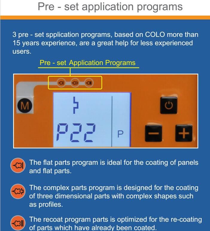 Colo Manual Electrostatic Powder Coating Spray Equipment for Wheels