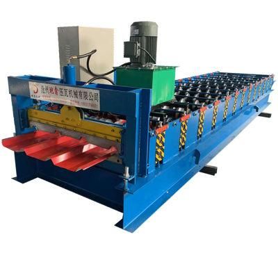 Trapezoidal Roof Sheet Single Layer Metal Roof Panel Rolling Machinery Production Line