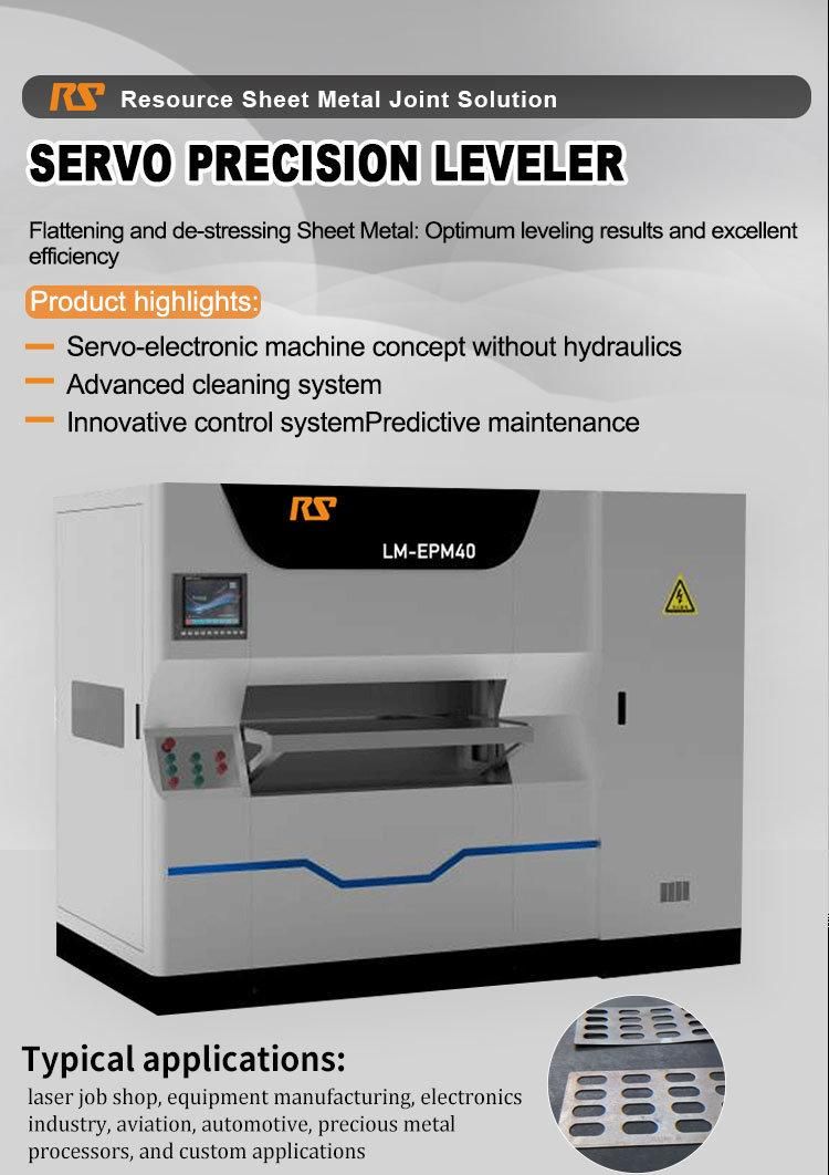 Max Leveling Width 1300mm Punched and Laser-Cut Parts Automatic Straightening Machine