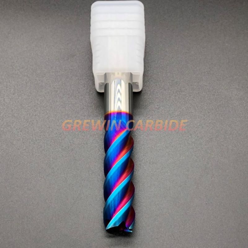 Grewin-D14mm*100mm HRC65 4 Flutes Tungsten Carbide Flat End Mill