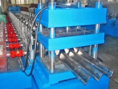 Customized Metal Highway Crash Barrier Guardrail 2 or 3 Puelins Making Machine Manufacture Machinery Production Line