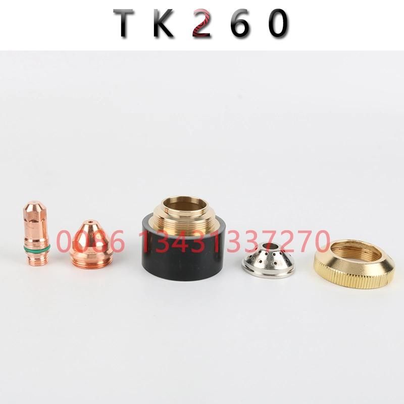 Yueyang Torch Tk260 Suitable for 200A Cutting Power Huayuan Machine Plasma Cutting Electrodo Nozzle Shield