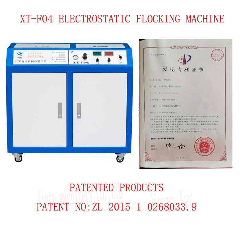 High Voltage China Patented Electrostatic Fabric Flocking Machine with Flocking Gun for Swab/Rabbit