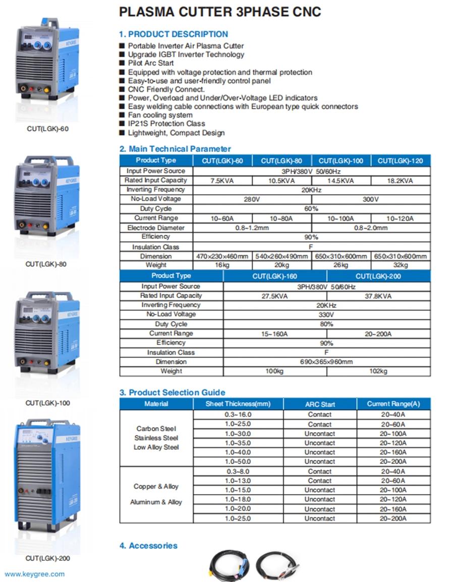IGBT DC Cut-100 Inverter Air Plasma Cutter Welder