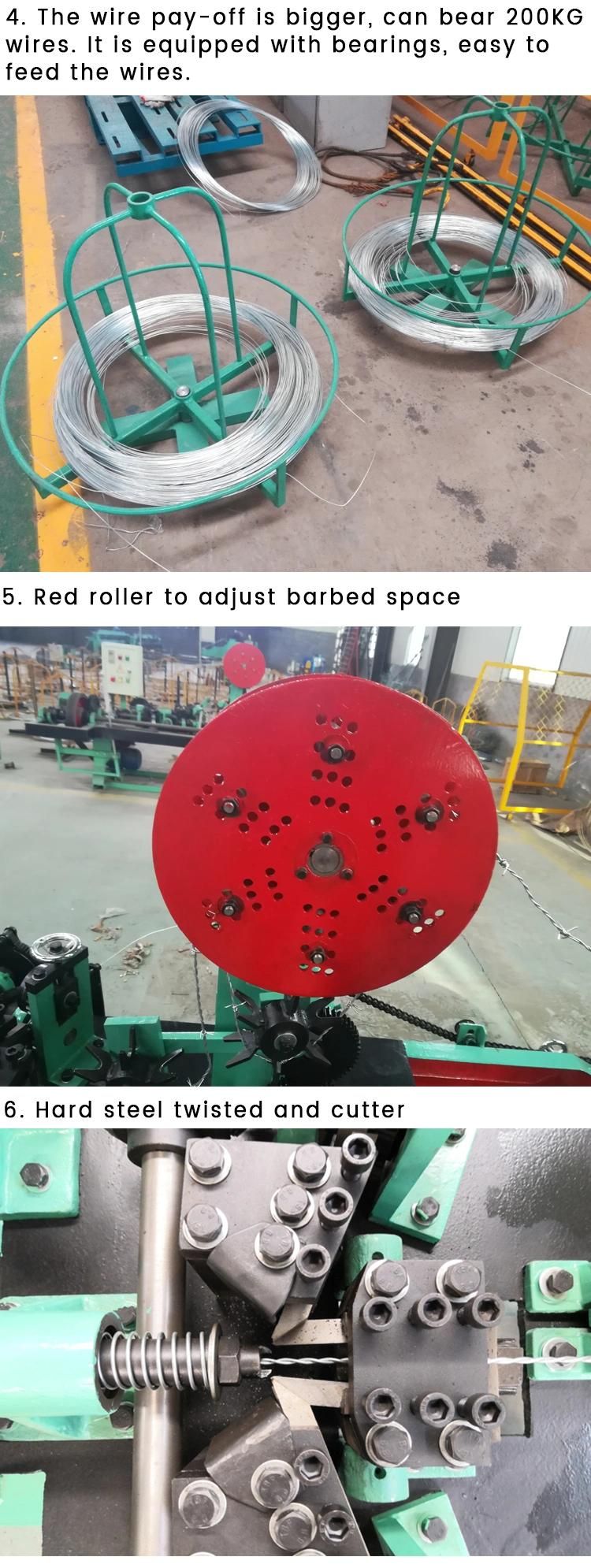 High Speed Double Strand Barbed Wire Making Machine