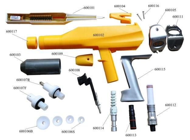 Simple Powder Coating Gun (colo-500star)