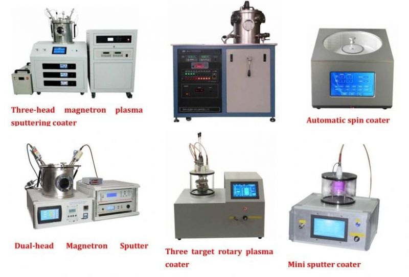 DC Magnetron Sputtering Coater with Rotary Stage and Water Chiller