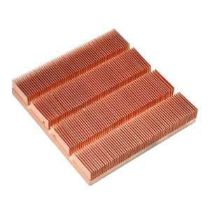 Custom Larger Size Copper Skived / Skiving Fin Heat Sink for CPU/IGBT Module/Rectifier/Inverter