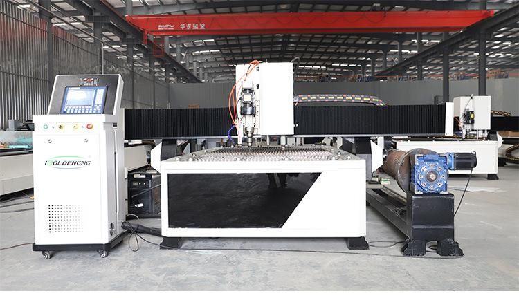Plasma Cutter Metal Tube Cutting Machine 3D Engraving 4 Axis Plasma CNC Machine for Thin Aluminum Pipe Cutter with Rotary Axis