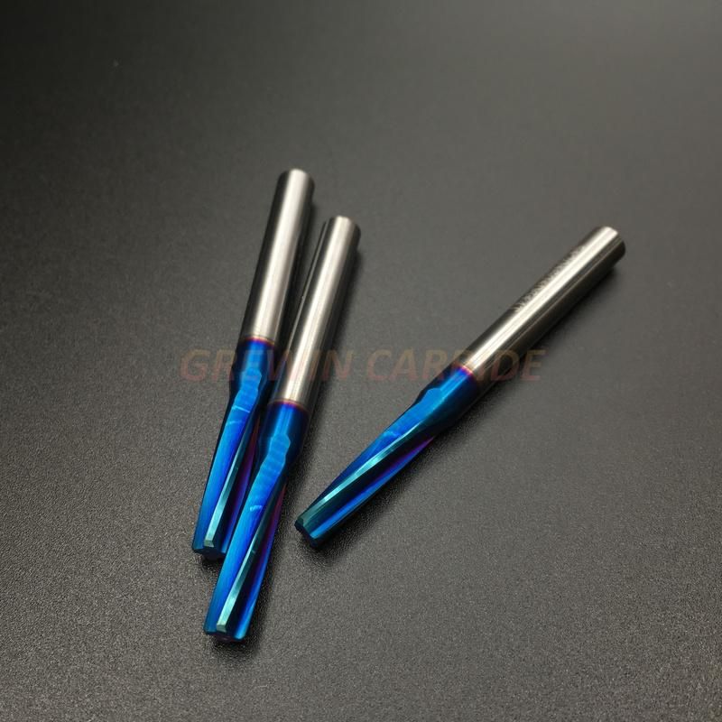Gw Carbide - High Quality Solid Carbide Straight Shank Spiral Flute Reamer Solid Carbide Reamer with HRC 55