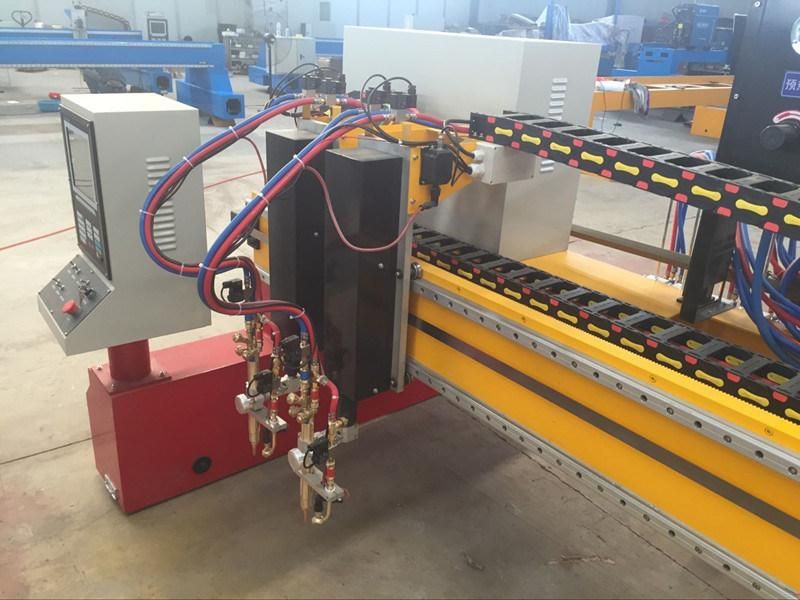 Gantry Type CNC Plasma Gas Metal Cutting Machine/Multi Flame Torches Cutting Machine