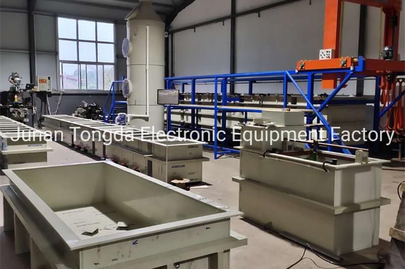 Tongda11 Automatic Production Electroplating Line for Copper Metal Plating Machine