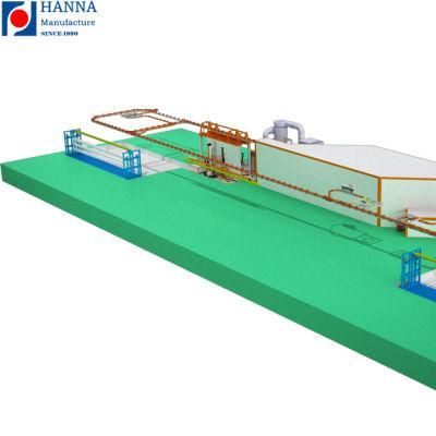 Horizontal Powder Coating Line for Aluminum Profiles and Sections