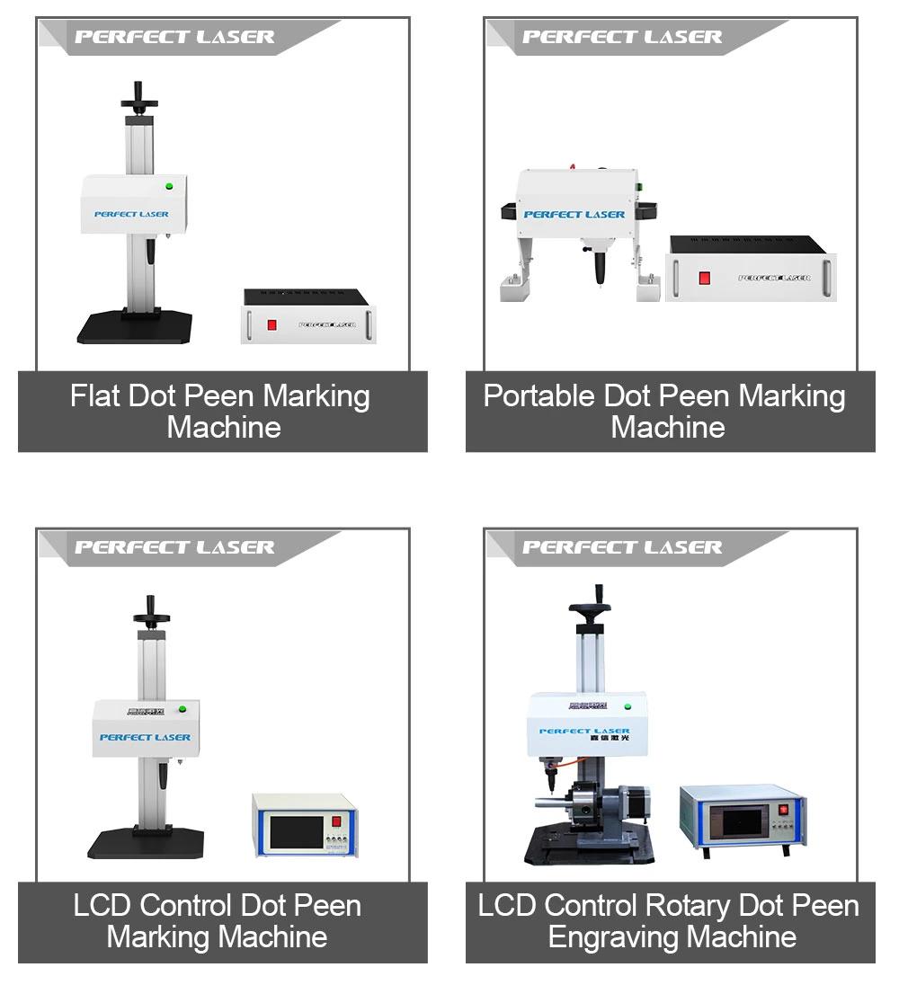 Flat Rotary DOT Peen Marking Machine for Metal Sheet Cylinders