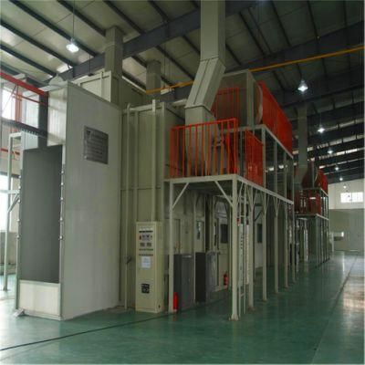 China New Steel Electrostatic Manual Powder Coating Spray Booth for Lamp Post