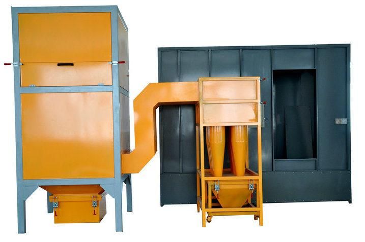 Manual Powder Coating Spray Booth with Cyclone Recycling