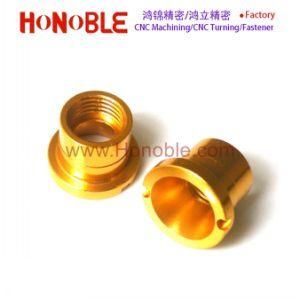 Gold Anodizing Aluminum CNC Milling Sleeve