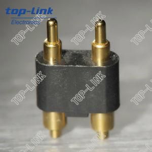 High Performance 2 Pin Male Pogo Pin Connector with 2.54mm Pitch