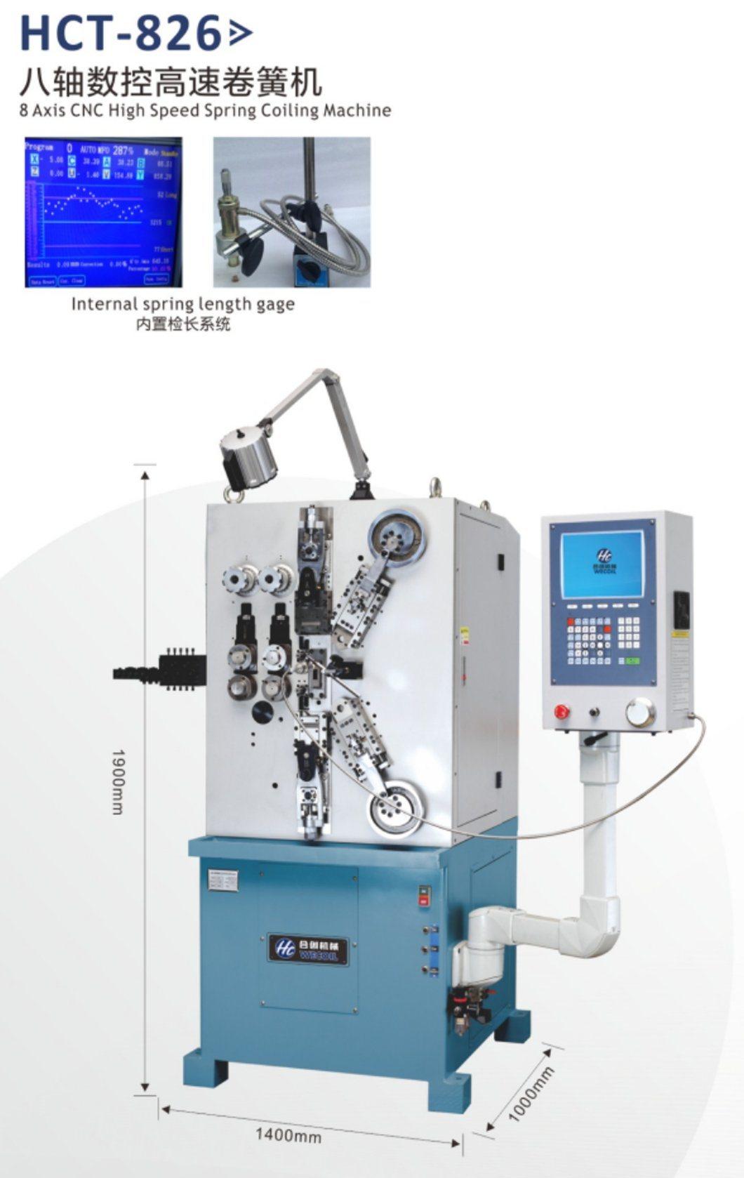 Wecoil-Hct-826 8 Axis CNC Spring Coiling Machine