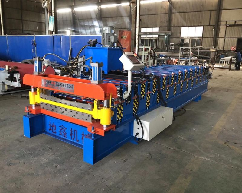Construction Materials Double Deck Roof Tile Making Machinery