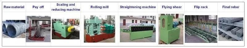 High Automatic 4-16mm Cold Rolling and Ribbing Production Line