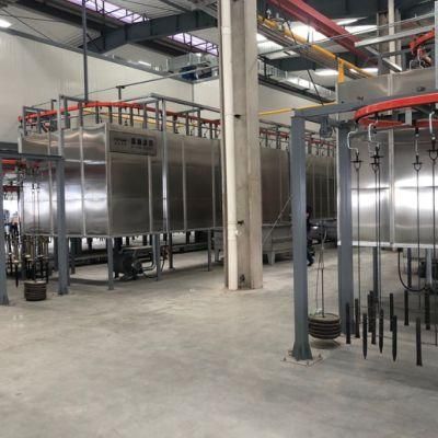 Automatic Liquid/Powder Coating Paint Production Line for Racking &amp; Shelf with ISO
