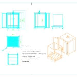 Paint Curing Oven Plans for Stainless Steel Pipe with Ce (Kafan-1864)