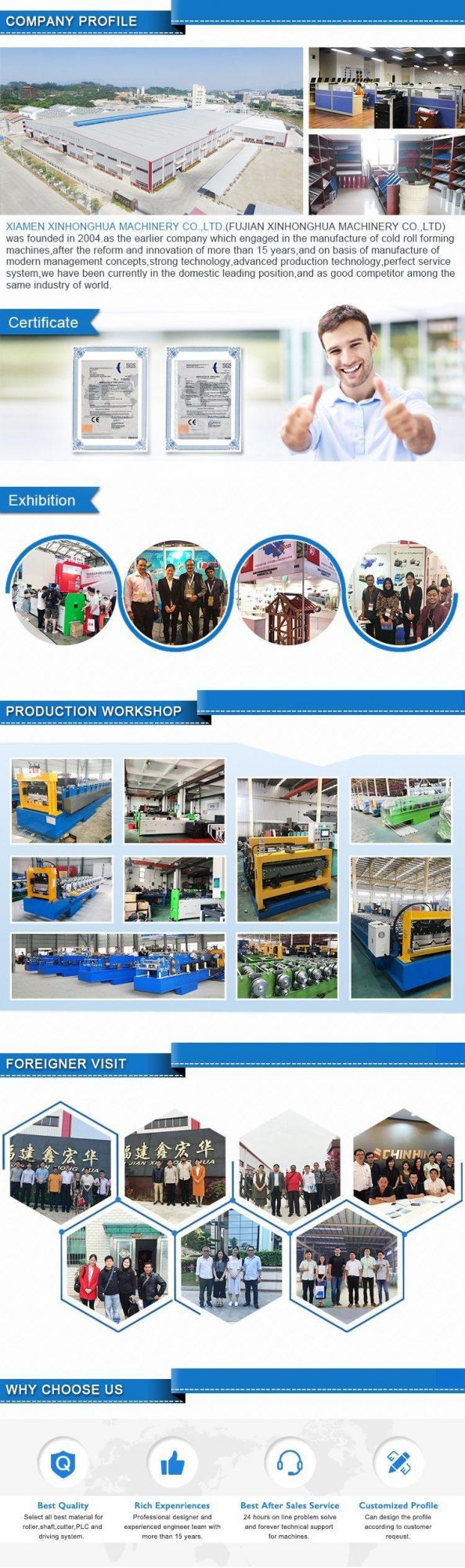 Standing Seam Metal Roof Tile/Color Steel Roofing Forming Machine