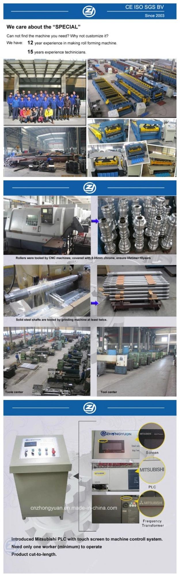 China Manufacturer Color/Galvanized Corrugated Steel Roofing Sheet Roll Forming Machine with ISO9001/Ce/SGS/Soncap